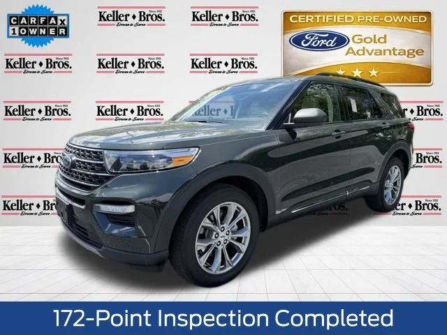 Certified Used 2022 Green Ford XLT image 3