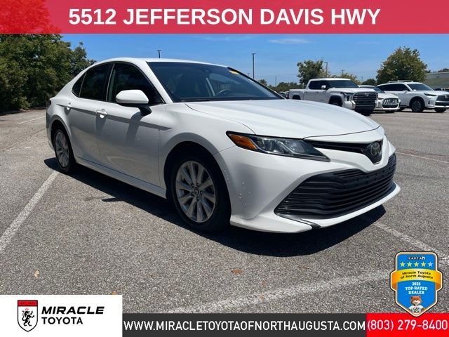 Used 2020 White Toyota LE image 1