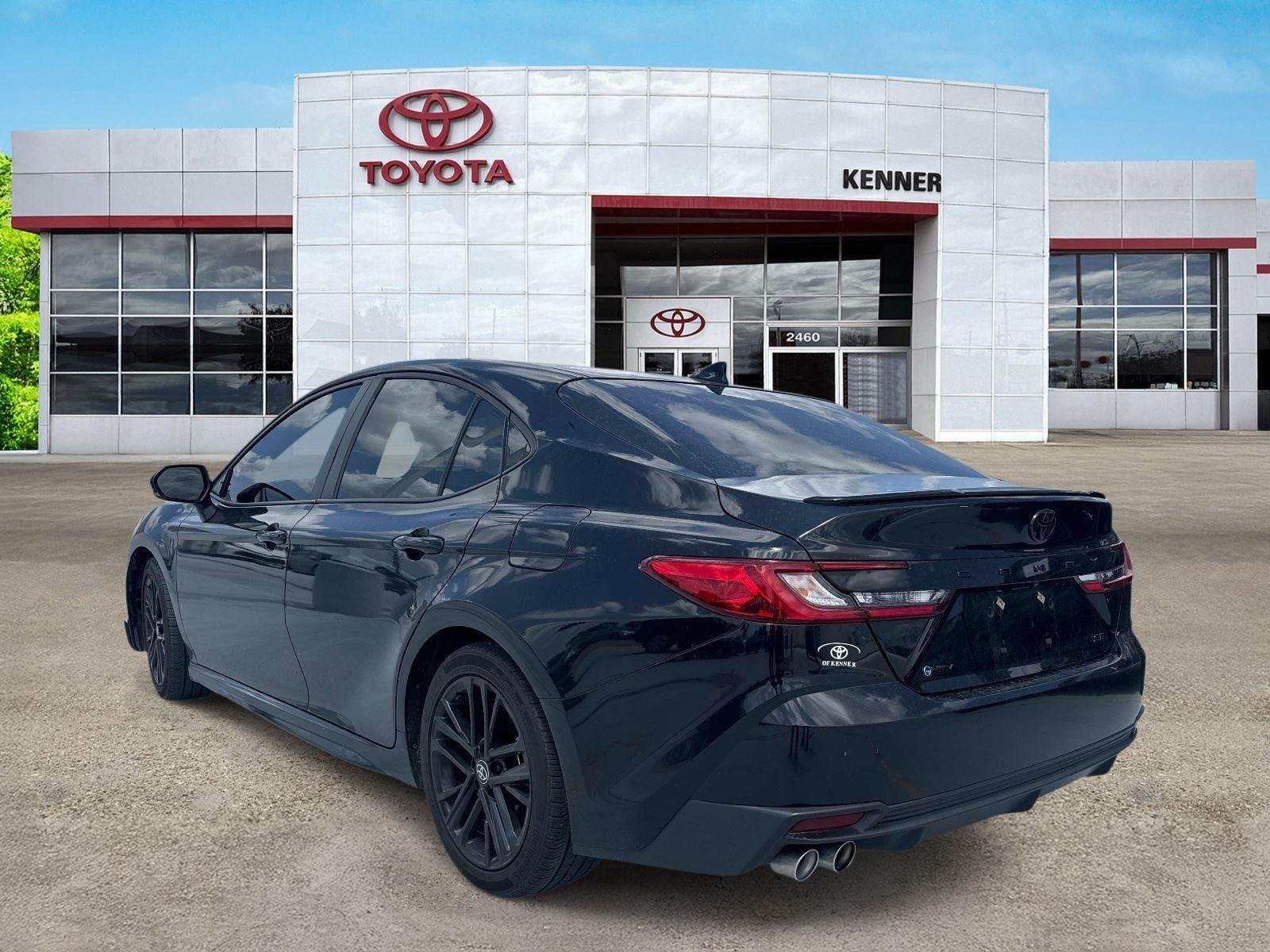 Used 2025 Midnight Black Metallic Toyota SE image 4