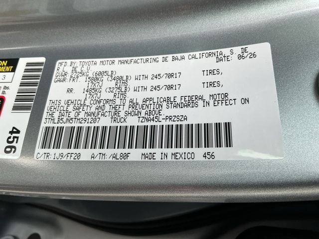 New 2026 Celestial Silver Metallic Toyota  SR5 image 25