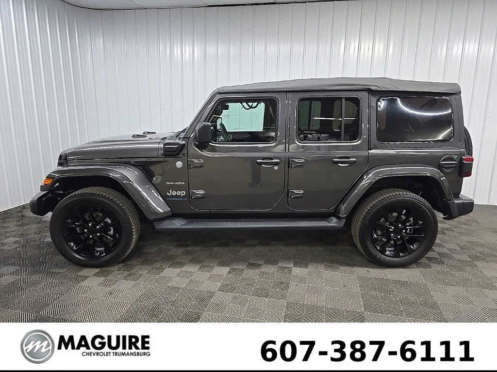 Used 2023 Crystal Metallic Jeep Sahara 4xe image 5