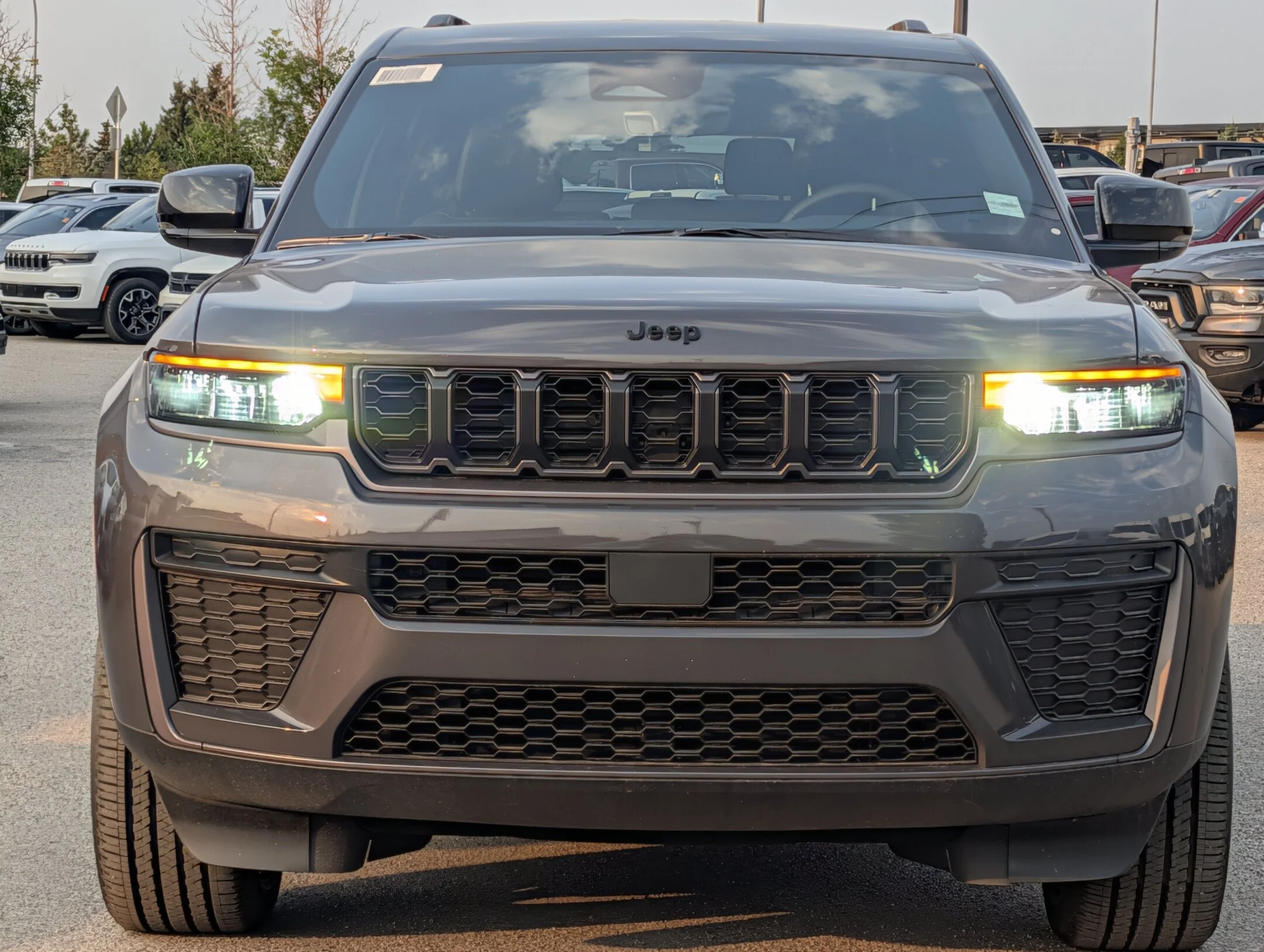 New 2026 Grey Jeep Altitude - - 20 Gloss Black Wheels - Capri Leatherette/Suede - Remote Start - Altitude Pkg & More! image 3