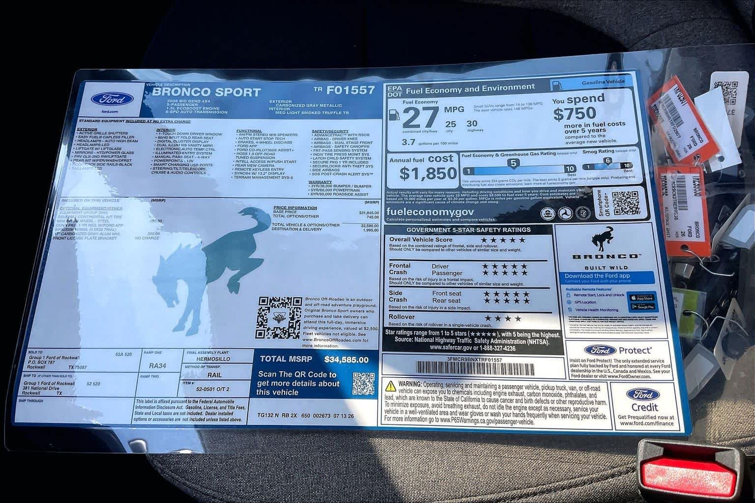 New 2026 Carbonized Gray Metallic Ford Big Bend® image 18