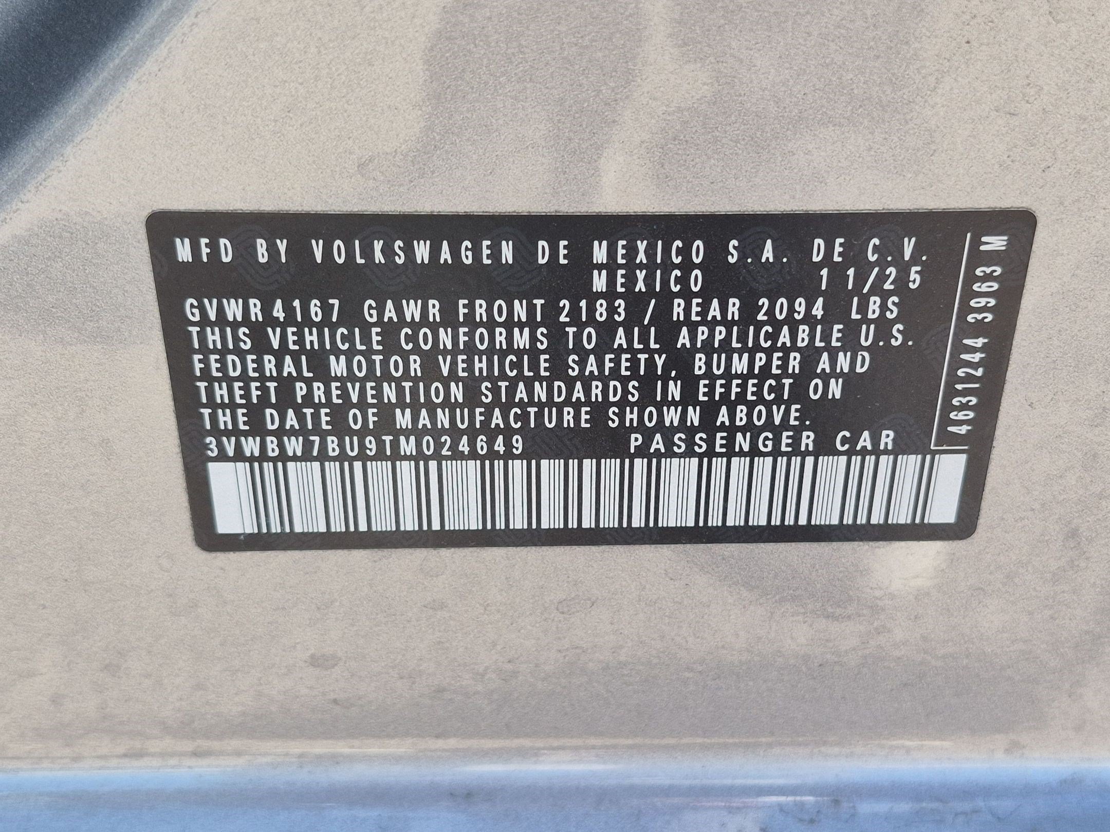 New 2026 Pyrite Silver Metallic Volkswagen Sport image 16