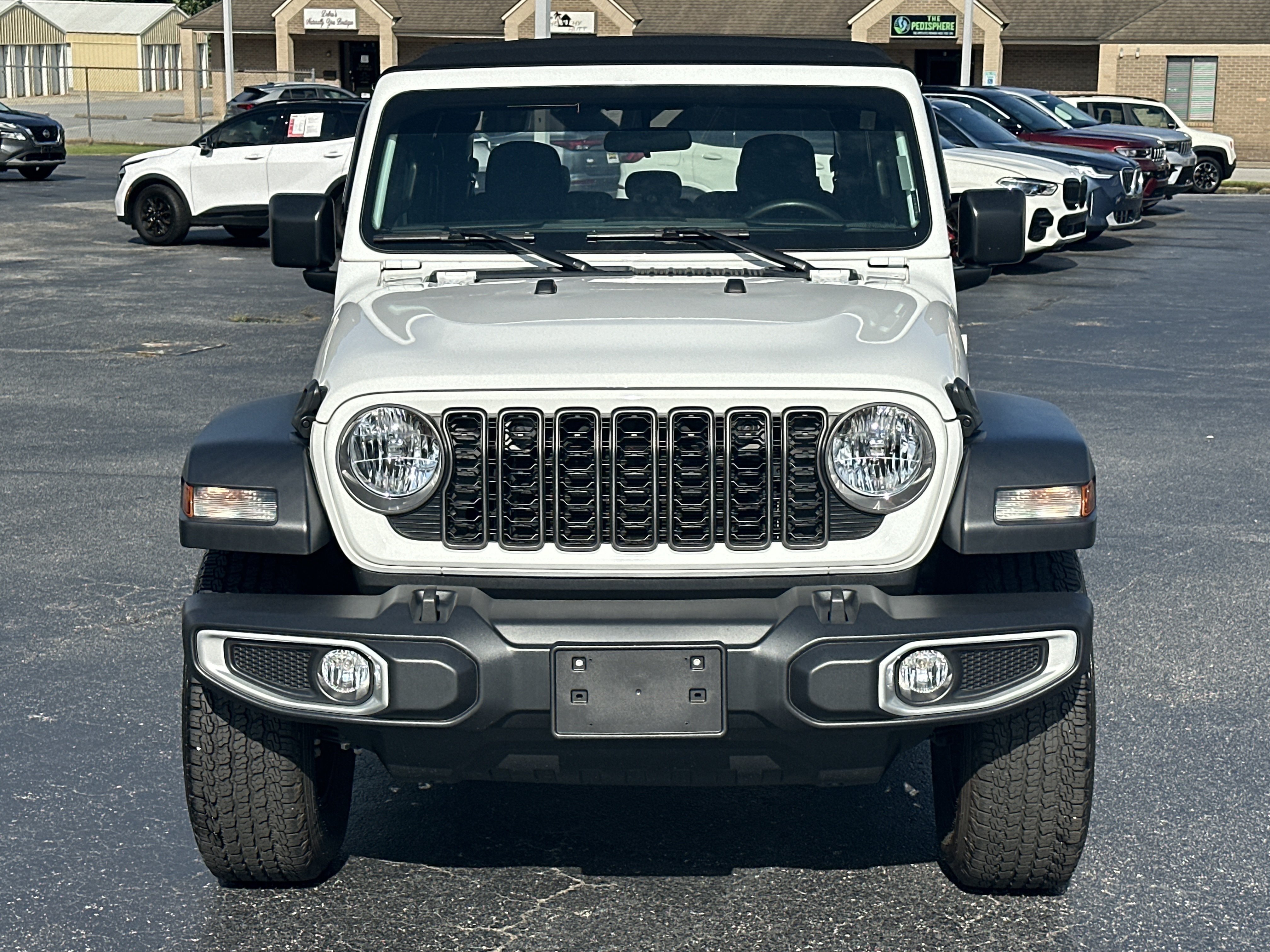 Used 2024 Bright White Clearcoat Jeep Sport image 3