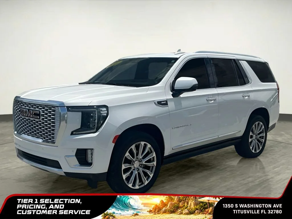 Used 2022 White Frost Tricoat GMC Denali image 2