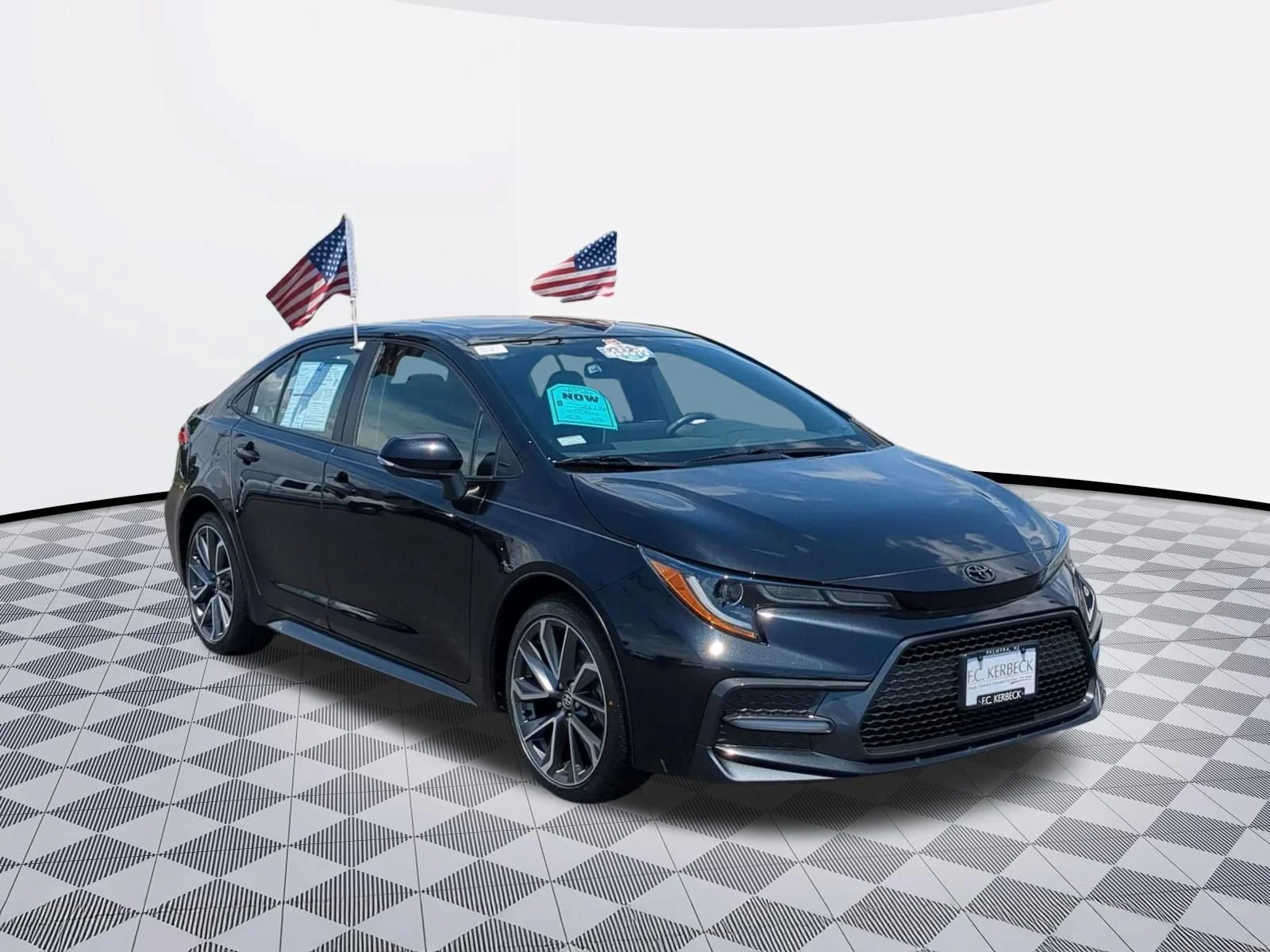 Used 2021 Black Toyota SE image 2