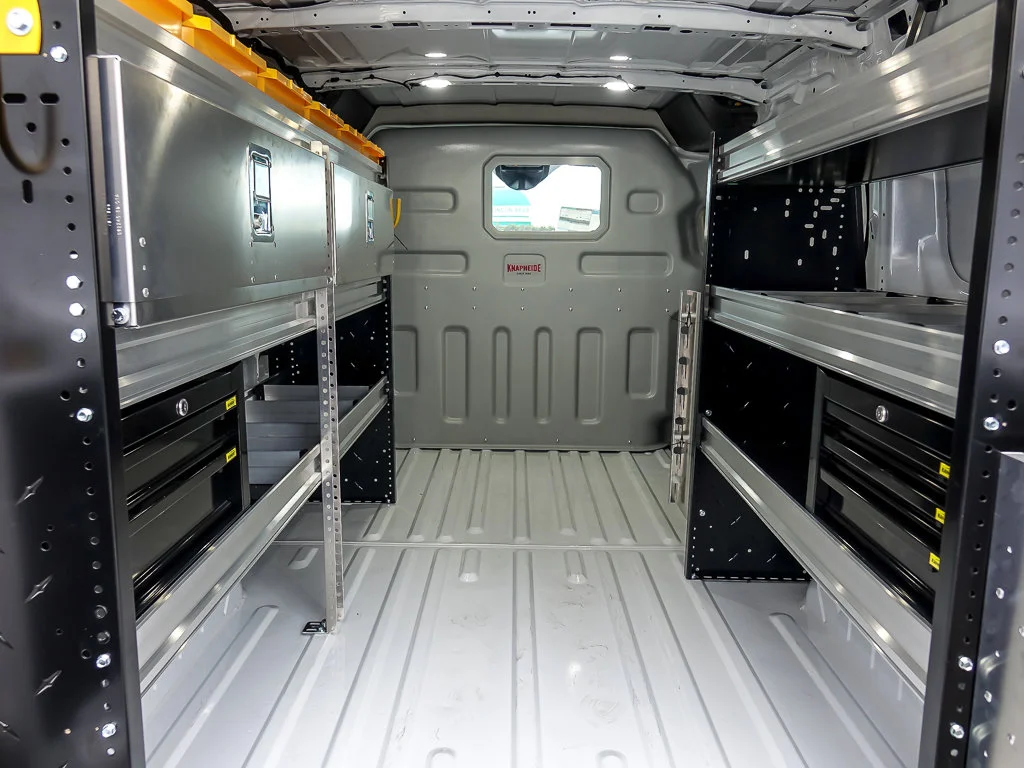 New 2025 Oxford White Ford T-150 148 LR RACKS & BINS image 2