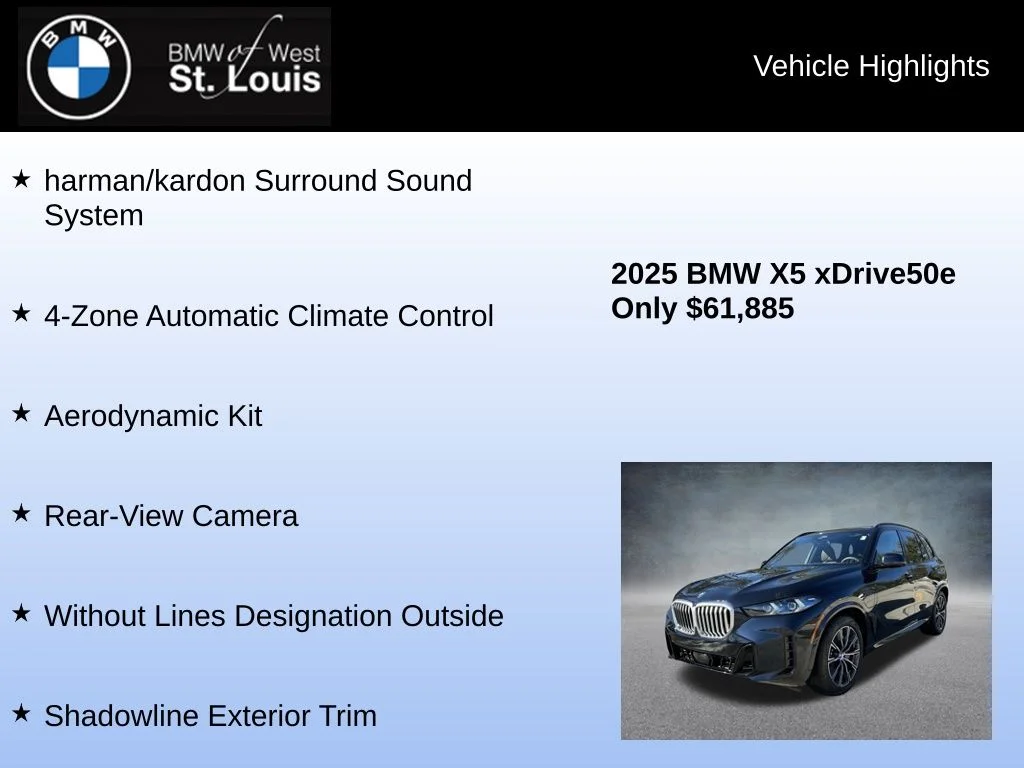 Used 2025 Black BMW xDrive50e image 16