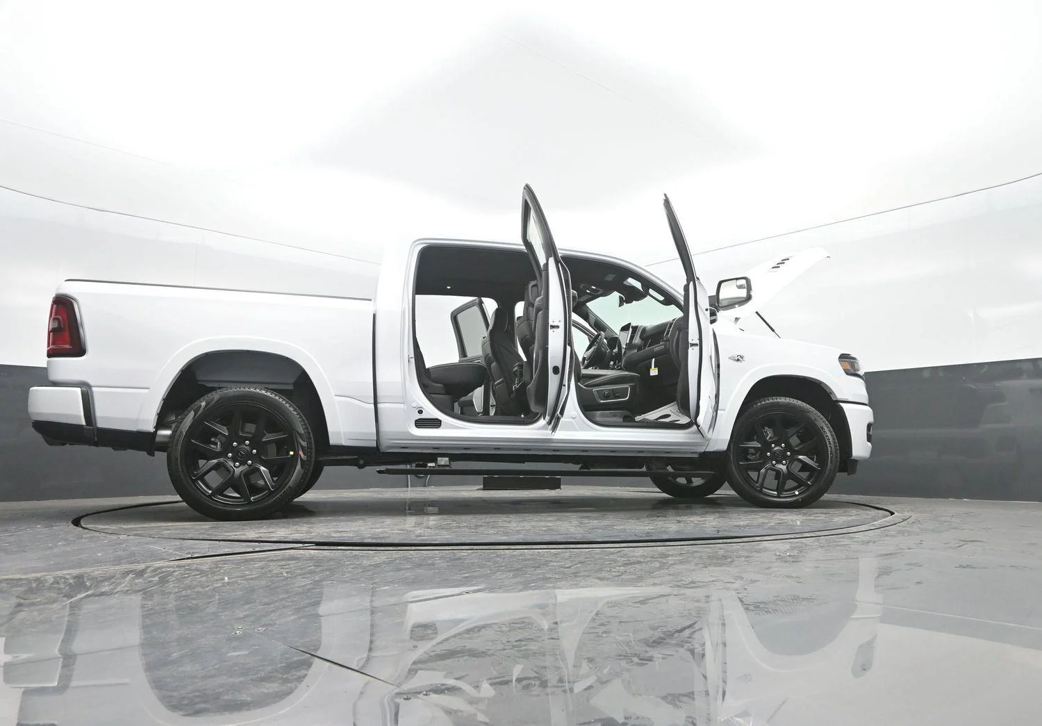 New 2026 Bright White Clear-Coat Exterior Paint RAM Laramie image 56