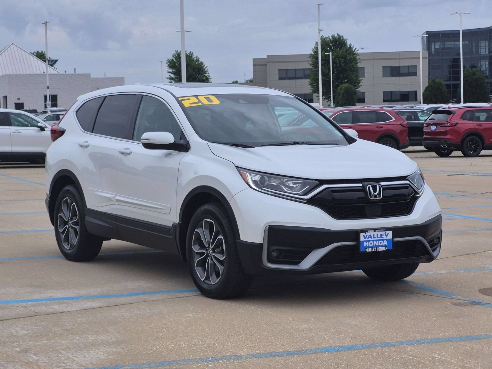 Certified Used 2020 Platinum White Pearl Honda EX-L AWD image 5