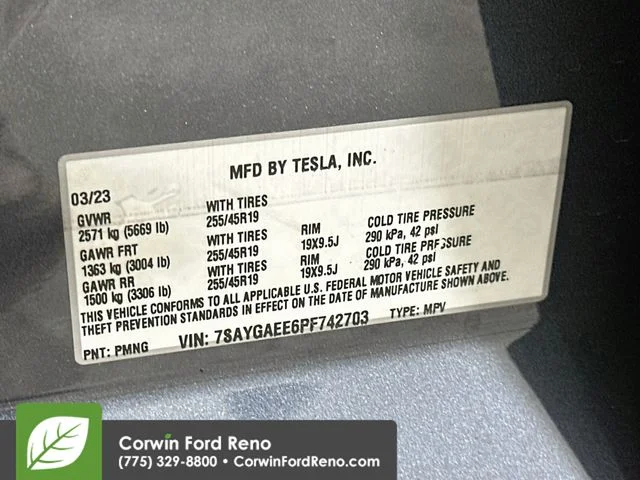 Used 2023 Midnight Silver Metallic Tesla Long Range image 37