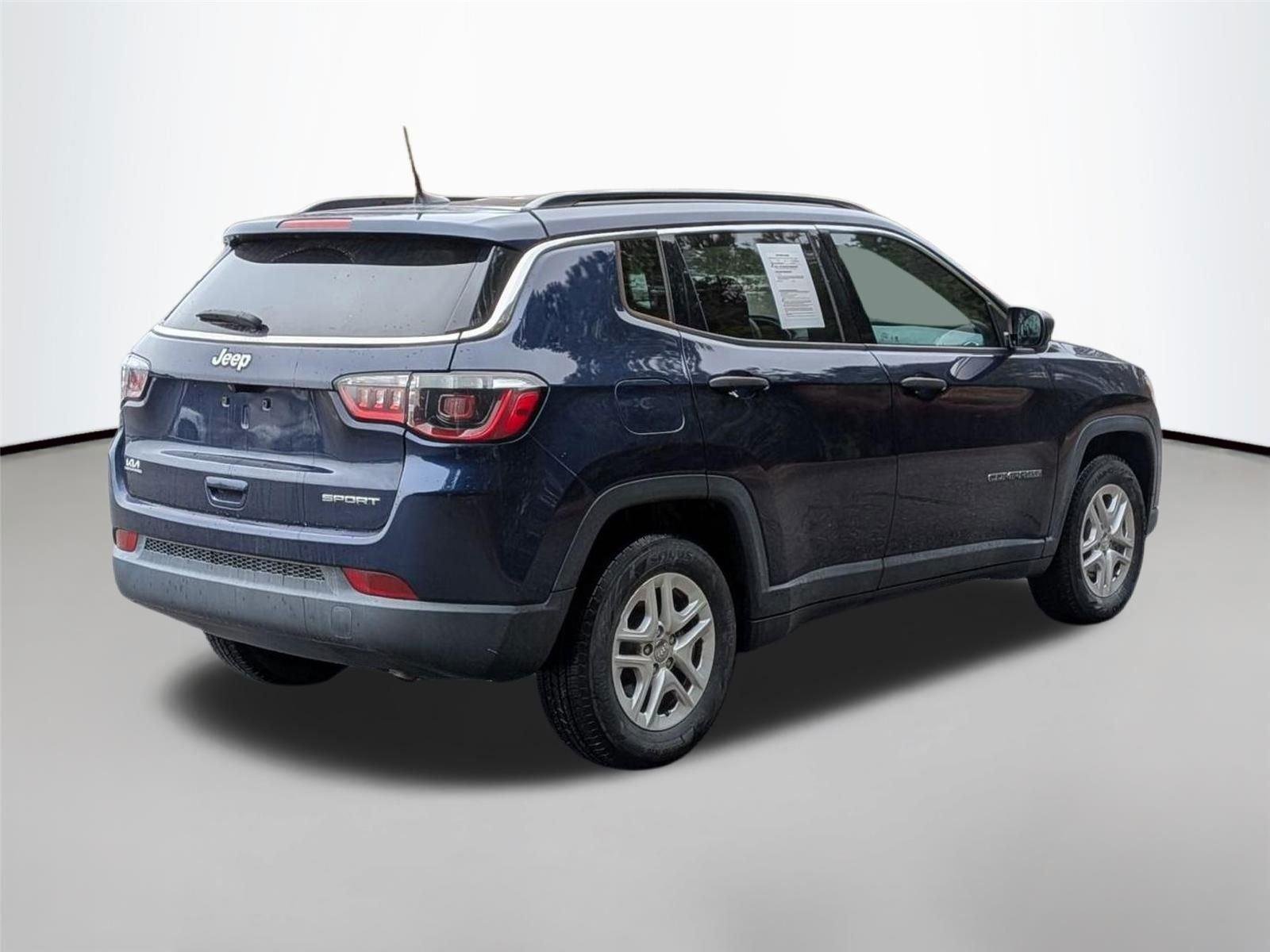 Used 2021 Jeep Compass Sport with VIN 3C4NJCAB3MT505057 for sale in Smithfield, NC