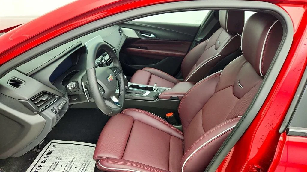 Used 2025 Radiant Red Tintcoat Cadillac 4dr Sedan Sport with 19