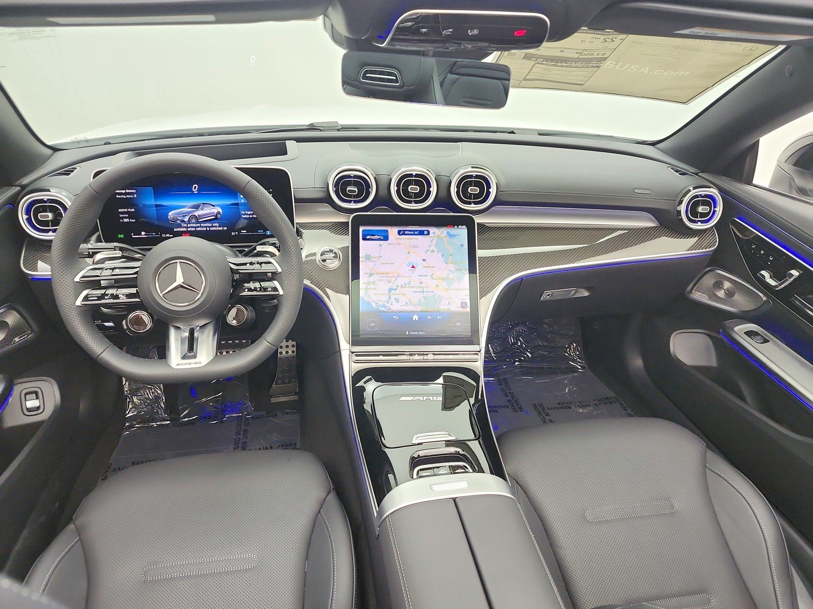 New 2026 MANUFAKTUR Moonlight White Metallic Mercedes-Benz AMG® CLE 53 4MATIC+ Cabriolet image 15
