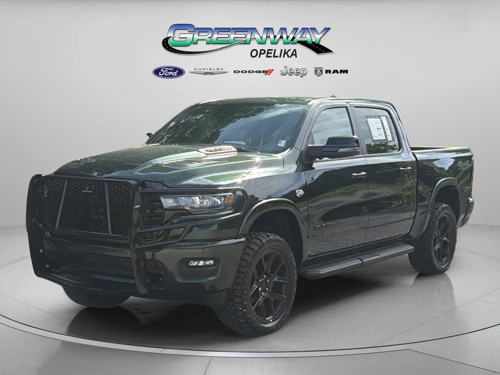 New 2026 Serrano-Green Metallic Exterior Paint RAM Laramie image 6
