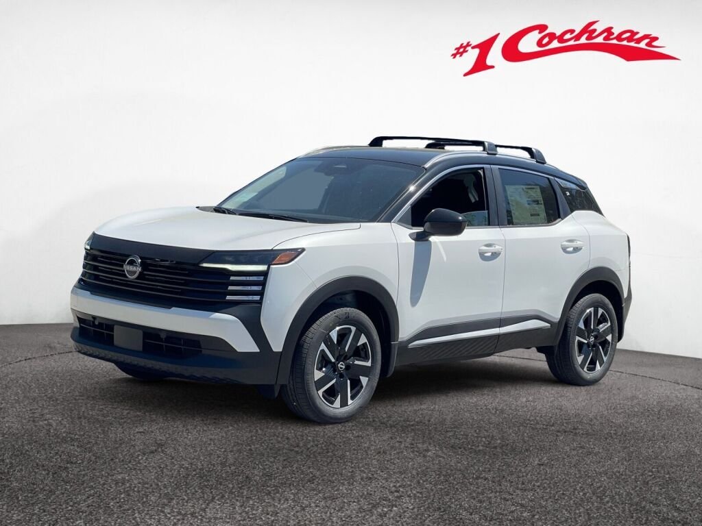 New 2026 Aspen White Tricoat/Super Black Nissan SV image 3