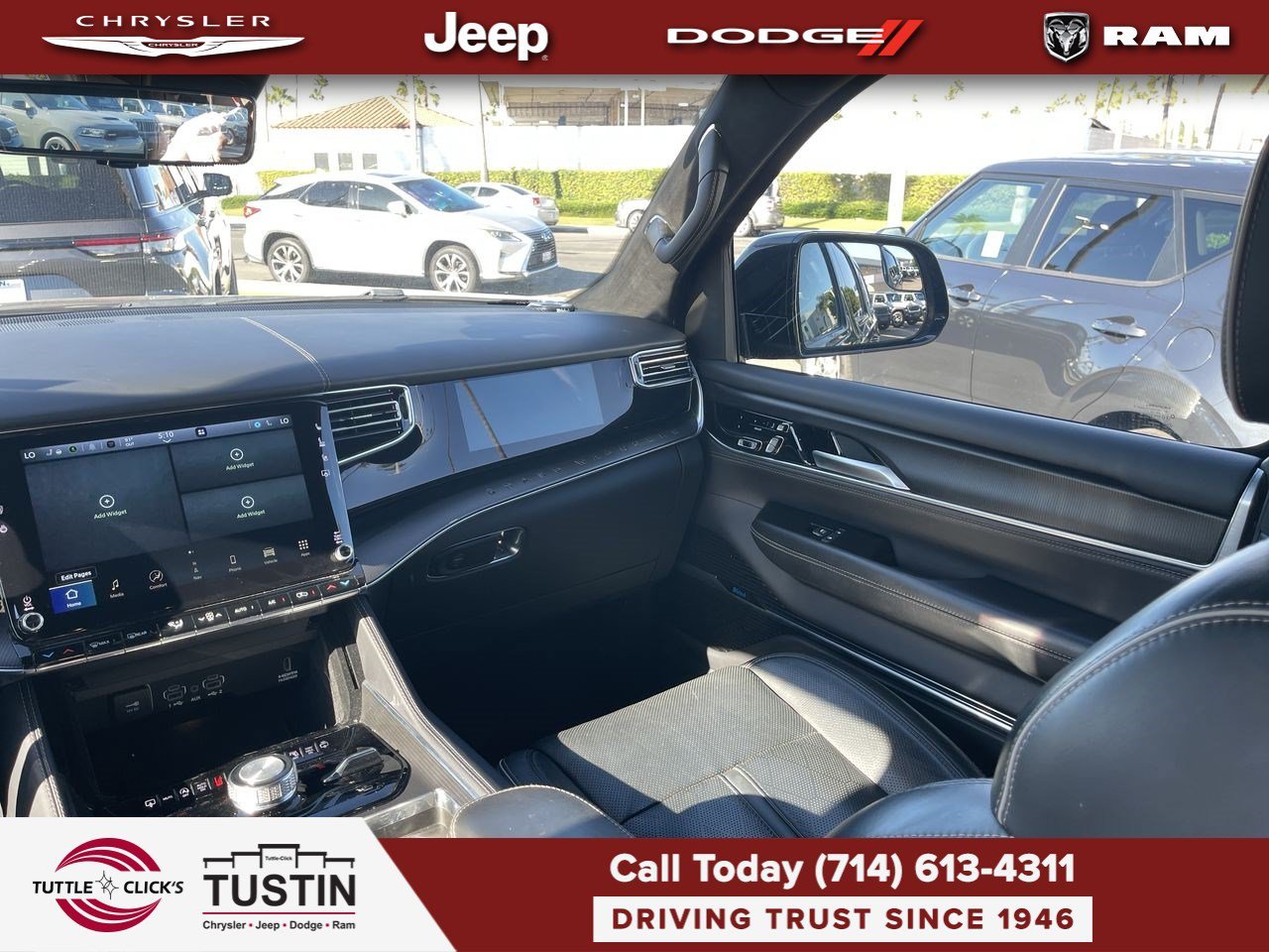 Used 2024 Diamond Black Crystal Pearlcoat Jeep Series II image 3