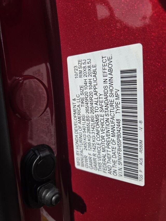 Used 2023 Radiant Red Metallic II Honda EX-L image 33