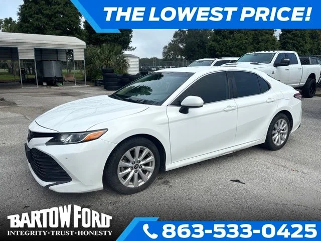Used 2020 White Toyota LE image 1
