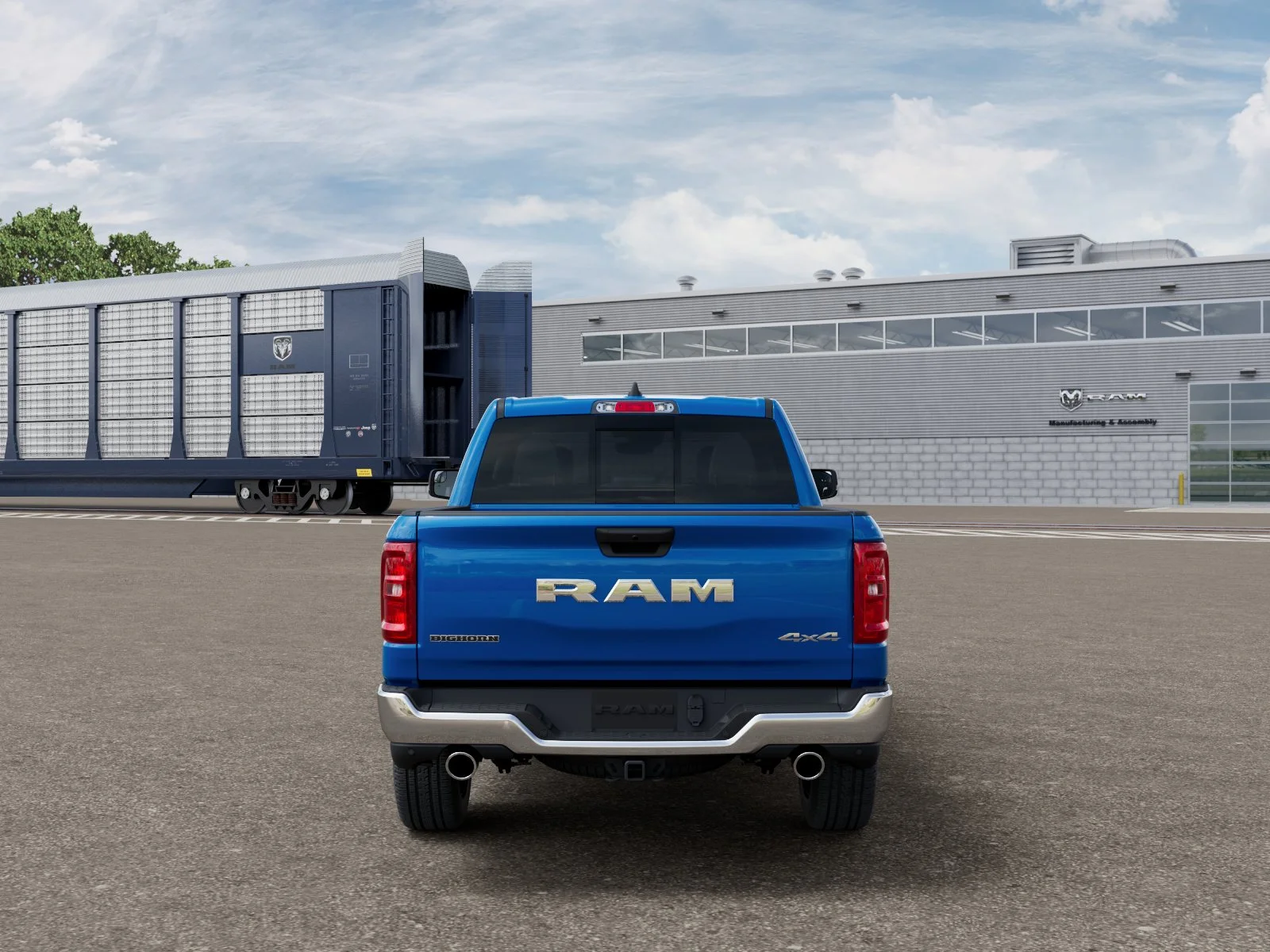 New 2026 Hydro Blue Pearl-Coat Exterior Paint RAM Big Horn/Lone Star image 8
