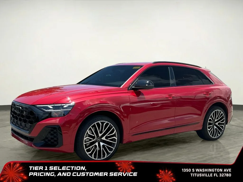 Used 2025 Red Audi 4.0T Premium Plus image 2