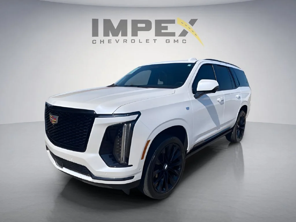Used 2025 Crystal White Tricoat Cadillac Sport Platinum image 1