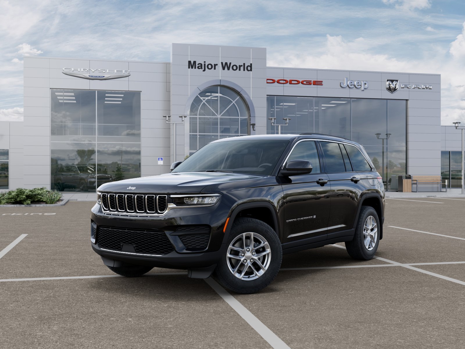 New 2026 Diamond Black Crystal Pearl-Coat Exterior Paint Jeep Laredo image 41