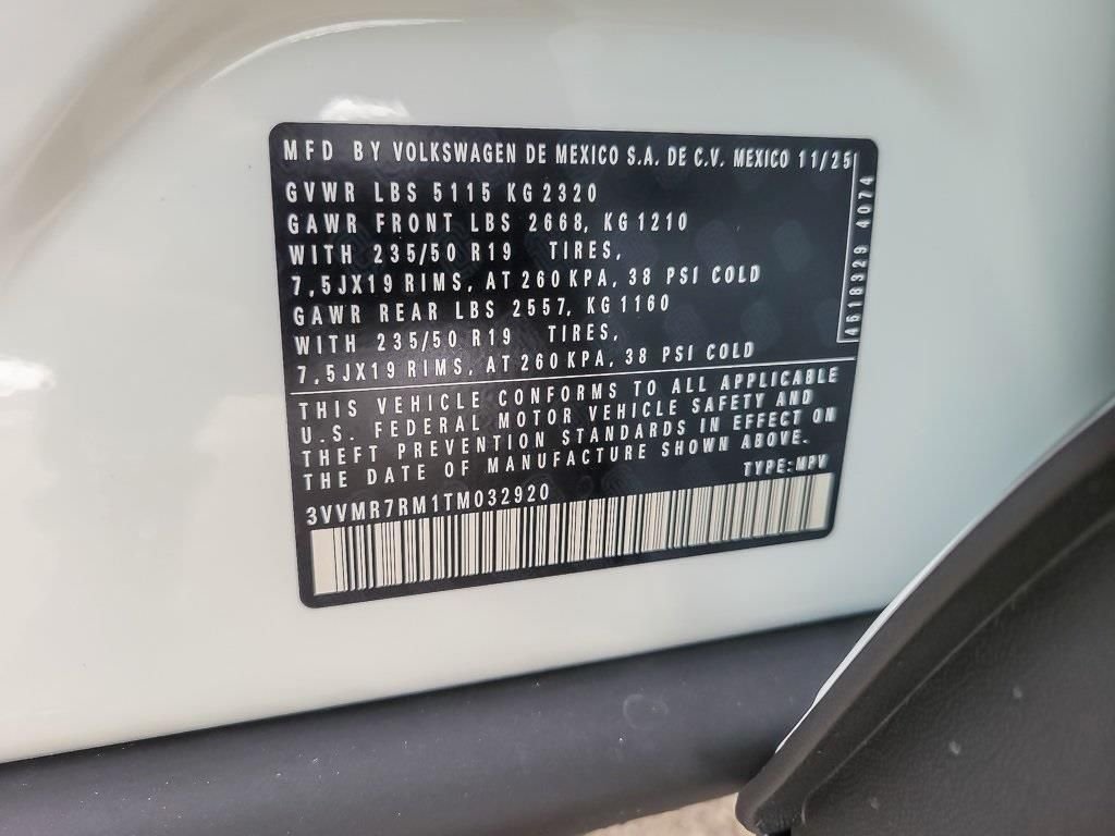 New 2026 Pure White Volkswagen 2.0T SE image 19