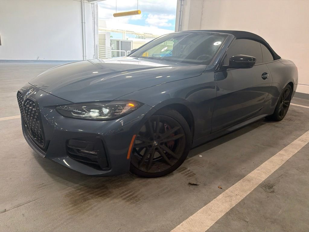 Certified Used 2024 Arctic Race Blue Metallic BMW 430i image 1