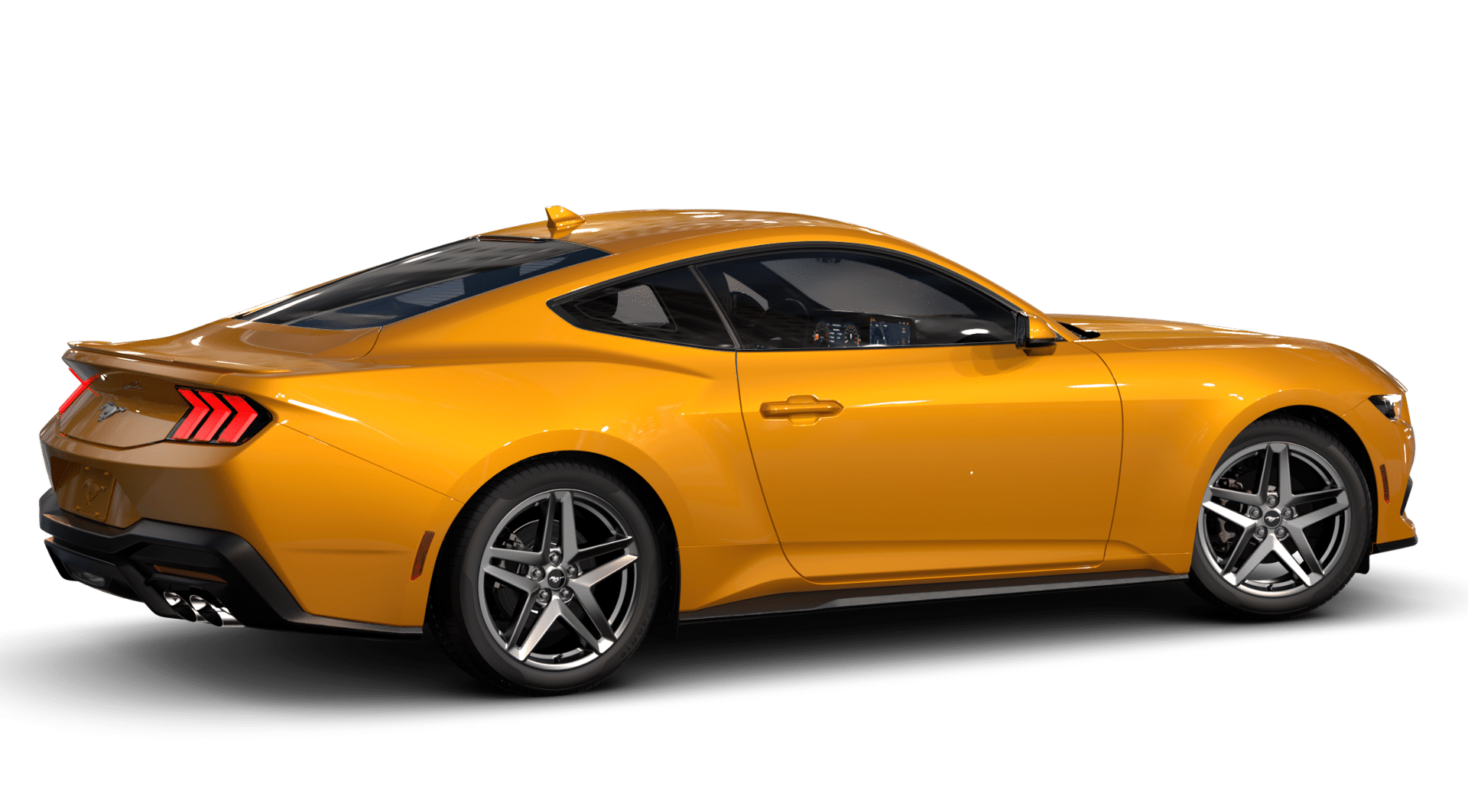 New 2026 Orange Fury Metallic Tri-coat Ford EcoBoost® Premium Fastback image 3