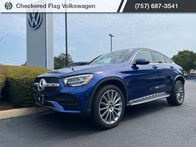 Used 2021 Lunar Blue Mercedes-Benz GLC 300 Coupe 4MATIC® image 1