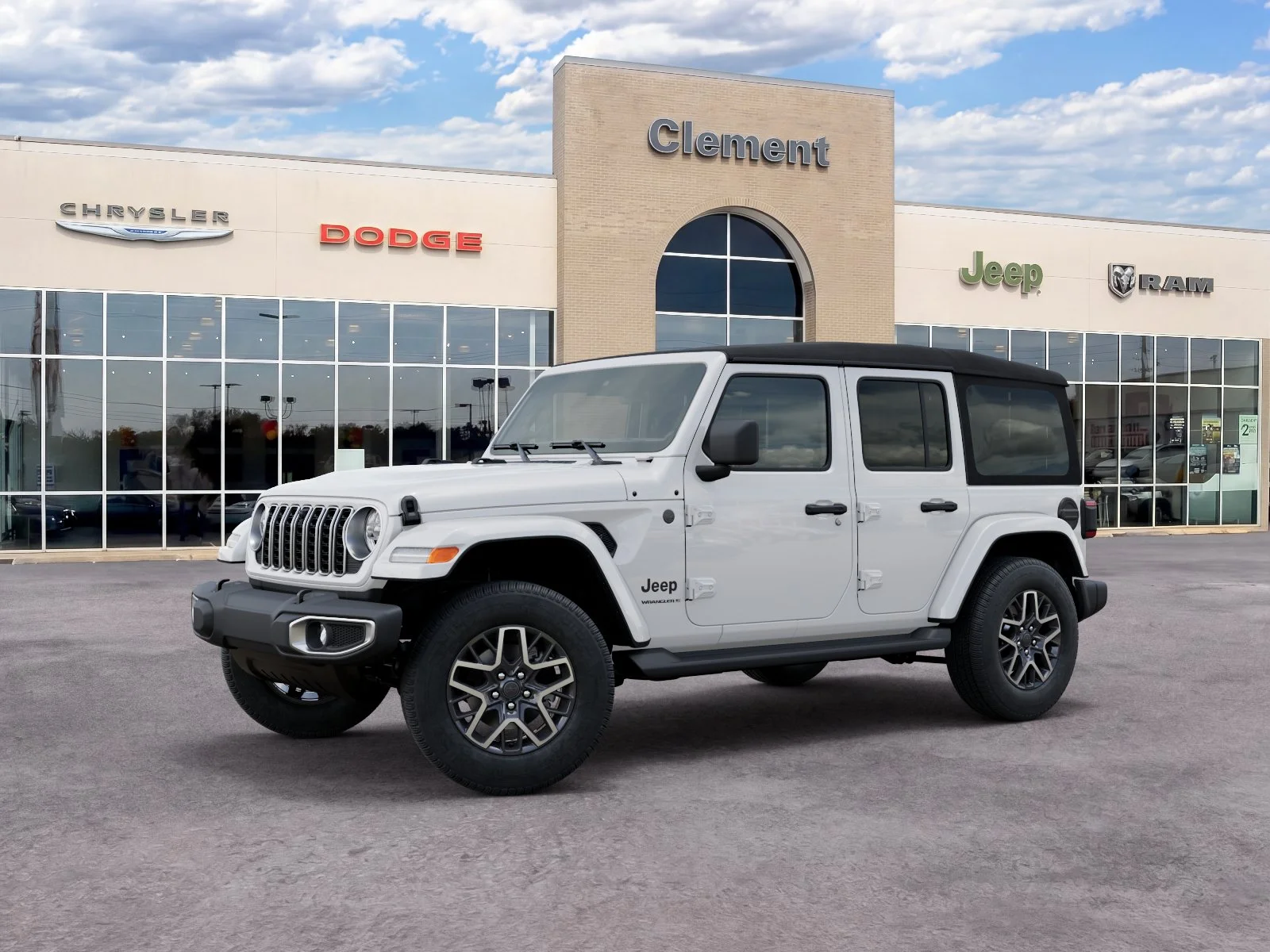 New 2026 Bright White Clear-Coat Exterior Paint Jeep Sahara image 31