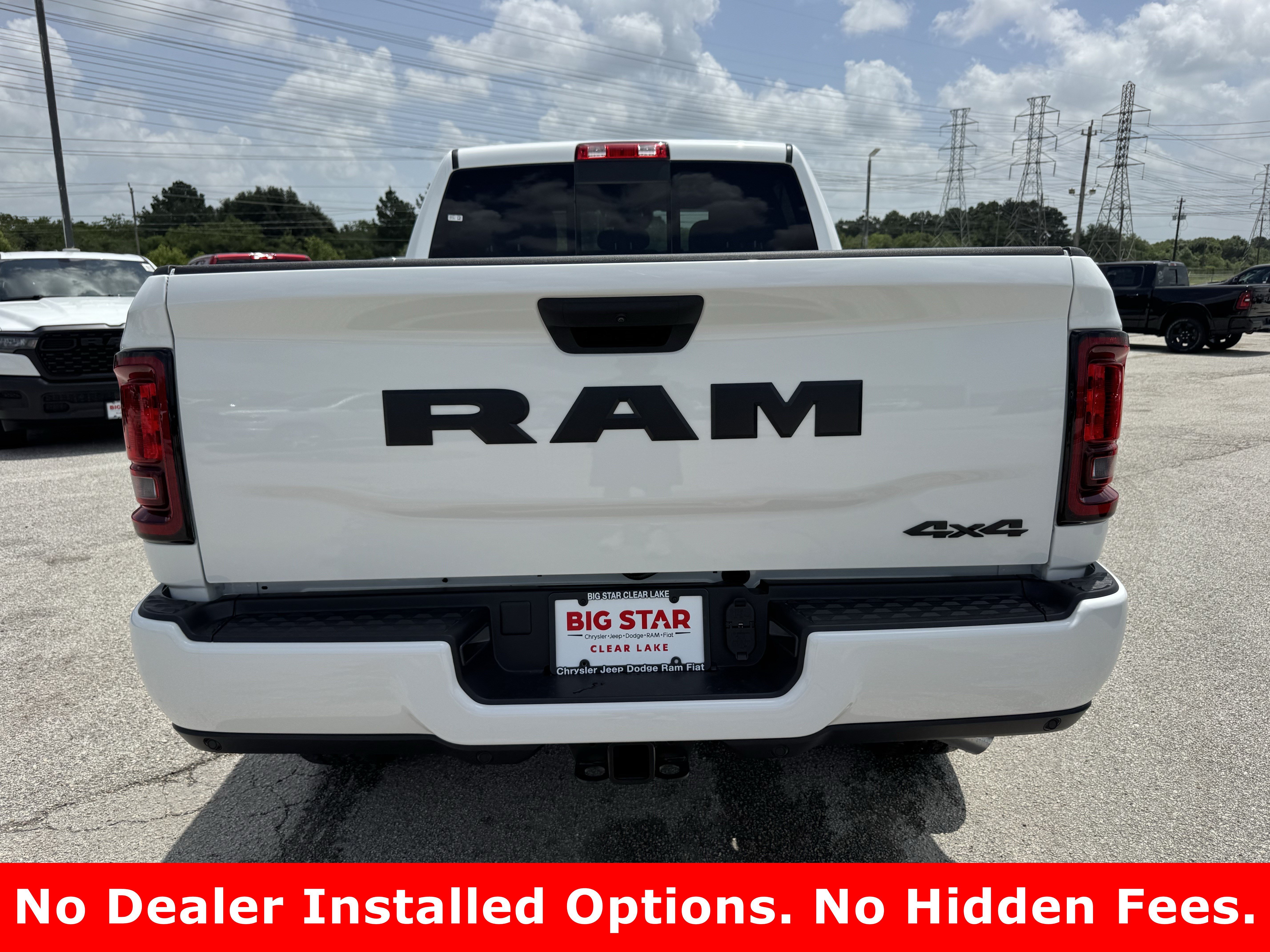 New 2026 Bright White Clearcoat RAM Black Express image 6