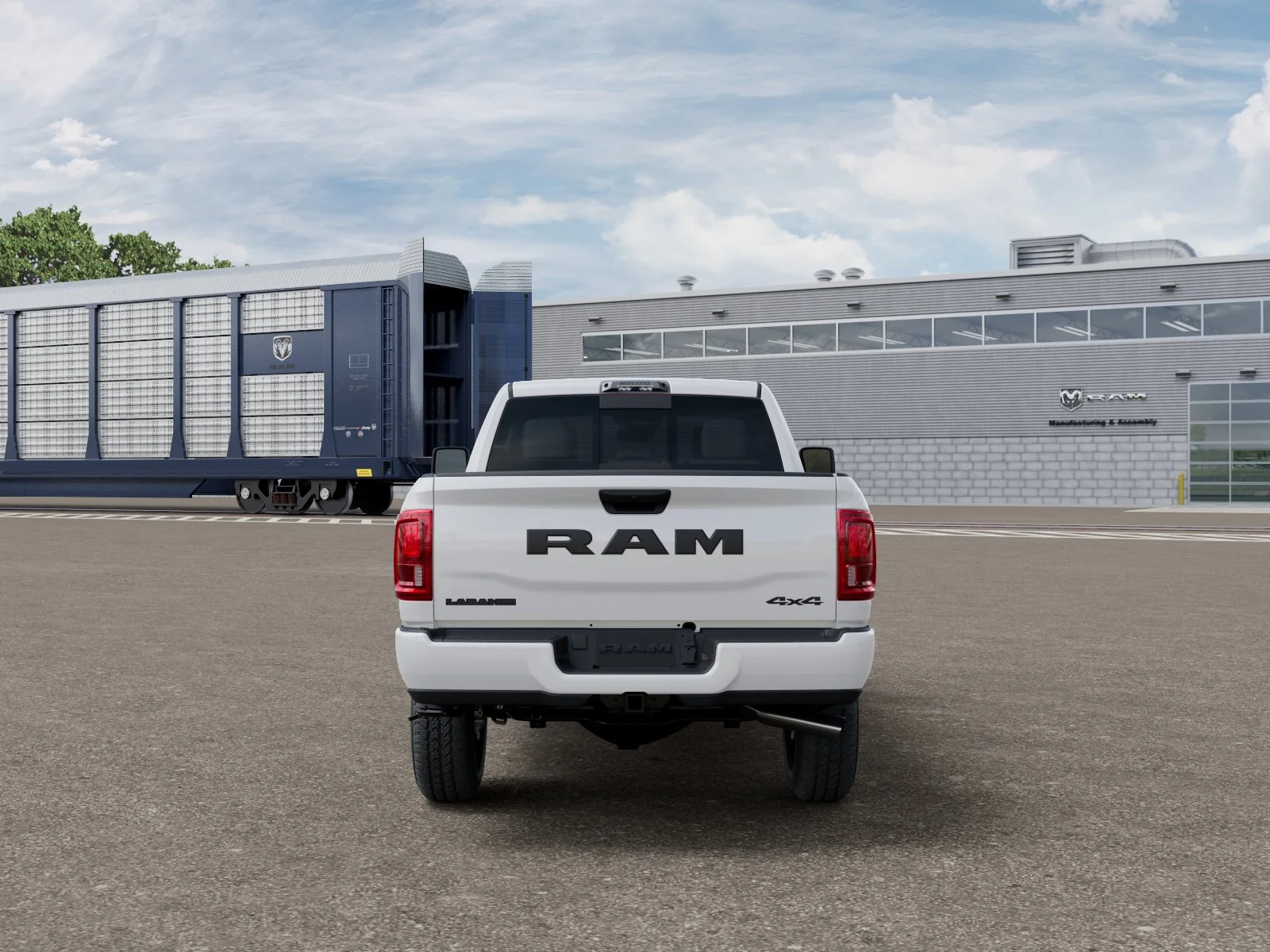 New 2027 Bright White Clear-Coat Exterior Paint RAM Laramie image 33