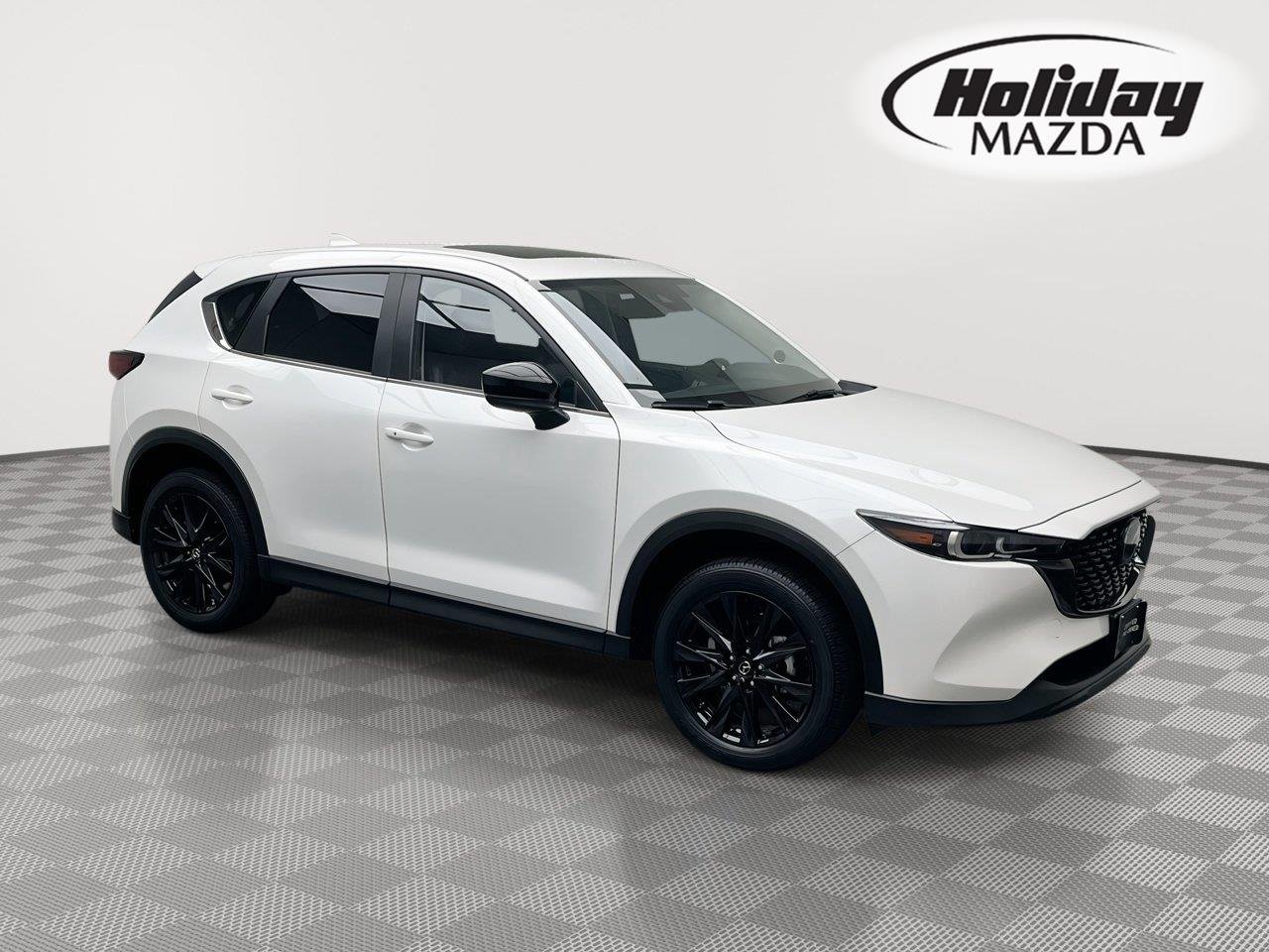 Certified Used 2025 Rhodium White Metallic Mazda 2.5 S Carbon Edition image 1