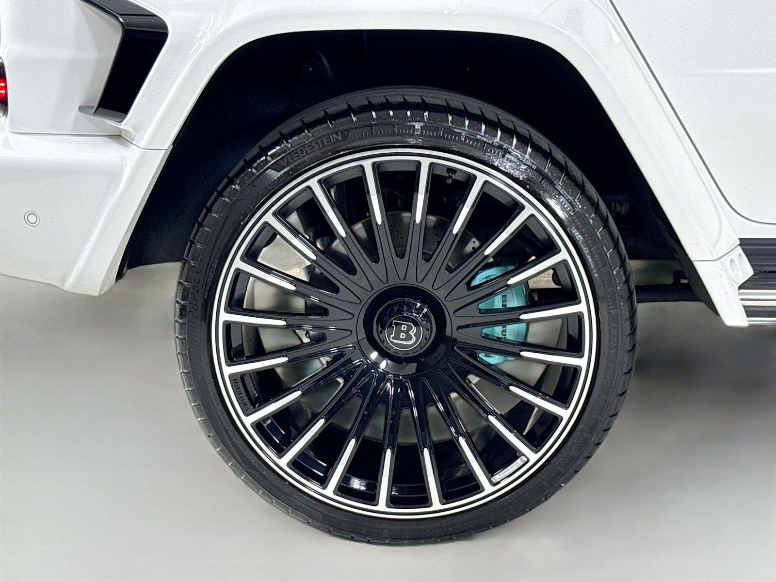 Used 2024 Polar White Mercedes-Benz AMG® G 63  Brabus Custom Widebody / Custom Tiffany Interior image 44