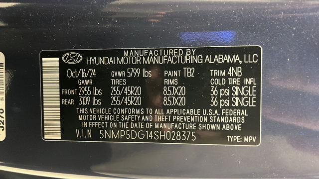 Used 2025 Atlantis Blue Hyundai Calligraphy image 29