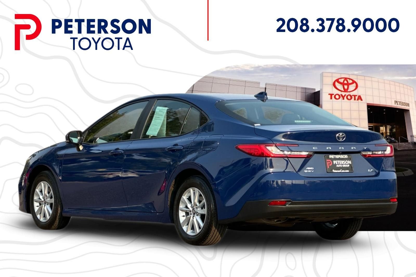 Used 2025 Blue Toyota LE image 5