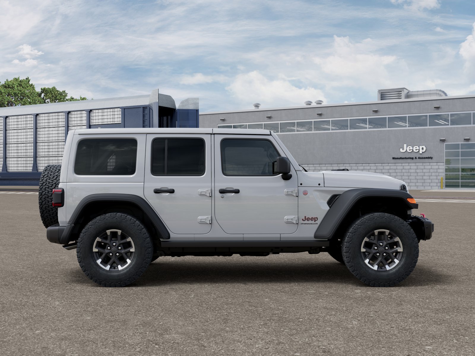 New 2026 Bright White Clear-Coat Exterior Paint Jeep Rubicon image 56