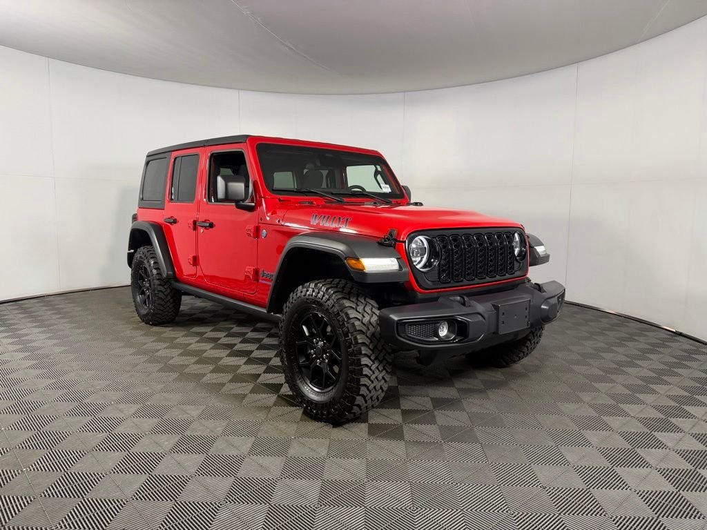 Certified Used 2025 Red Jeep Willys 4xe image 3
