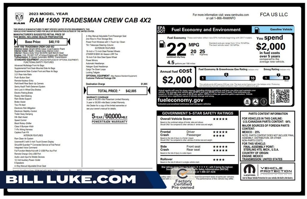 Used 2023 White Ram Tradesman image 1