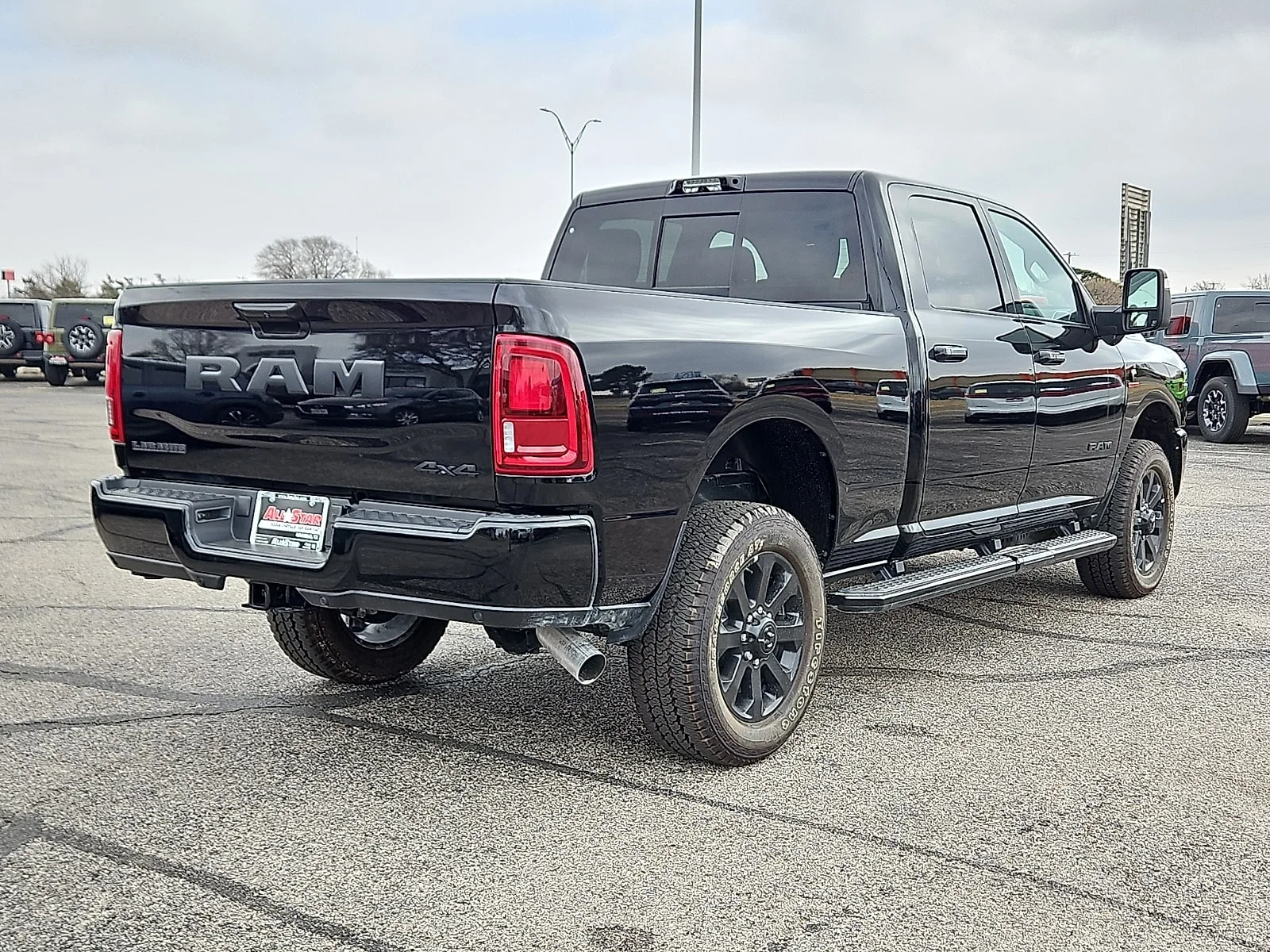 New 2026 Diamond Black Crystal Pearlcoat Ram LARAMIE CREW CAB 4X4 6