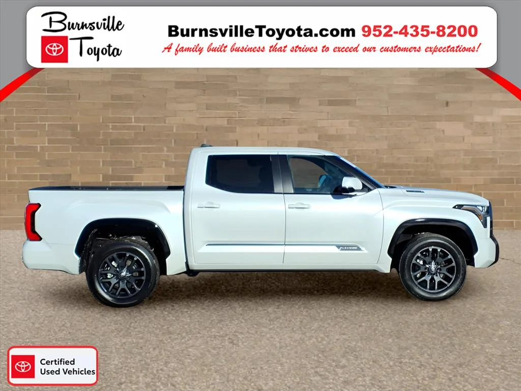 Certified 2026 Toyota Tundra Platinum with VIN 5TFNC5DB1TX116910 for sale in Burnsville, Minnesota
