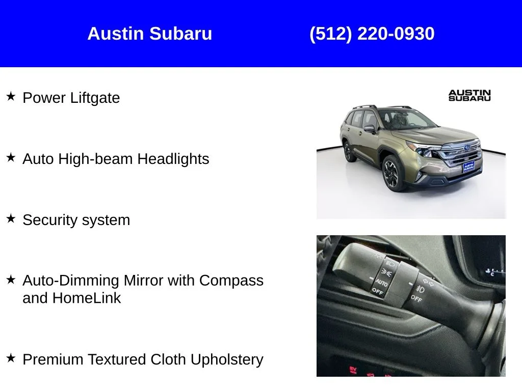 New 2026 Green Subaru Premium Hybrid image 17