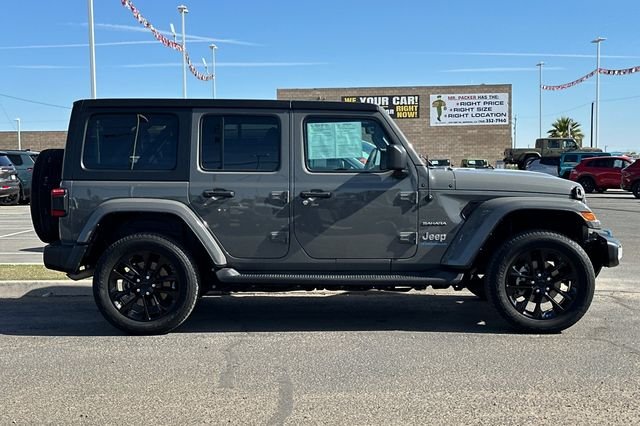 Certified 2023 Jeep Wrangler 4xe Sahara 4XE with VIN 1C4JJXP65PW690484 for sale in Imperial, CA