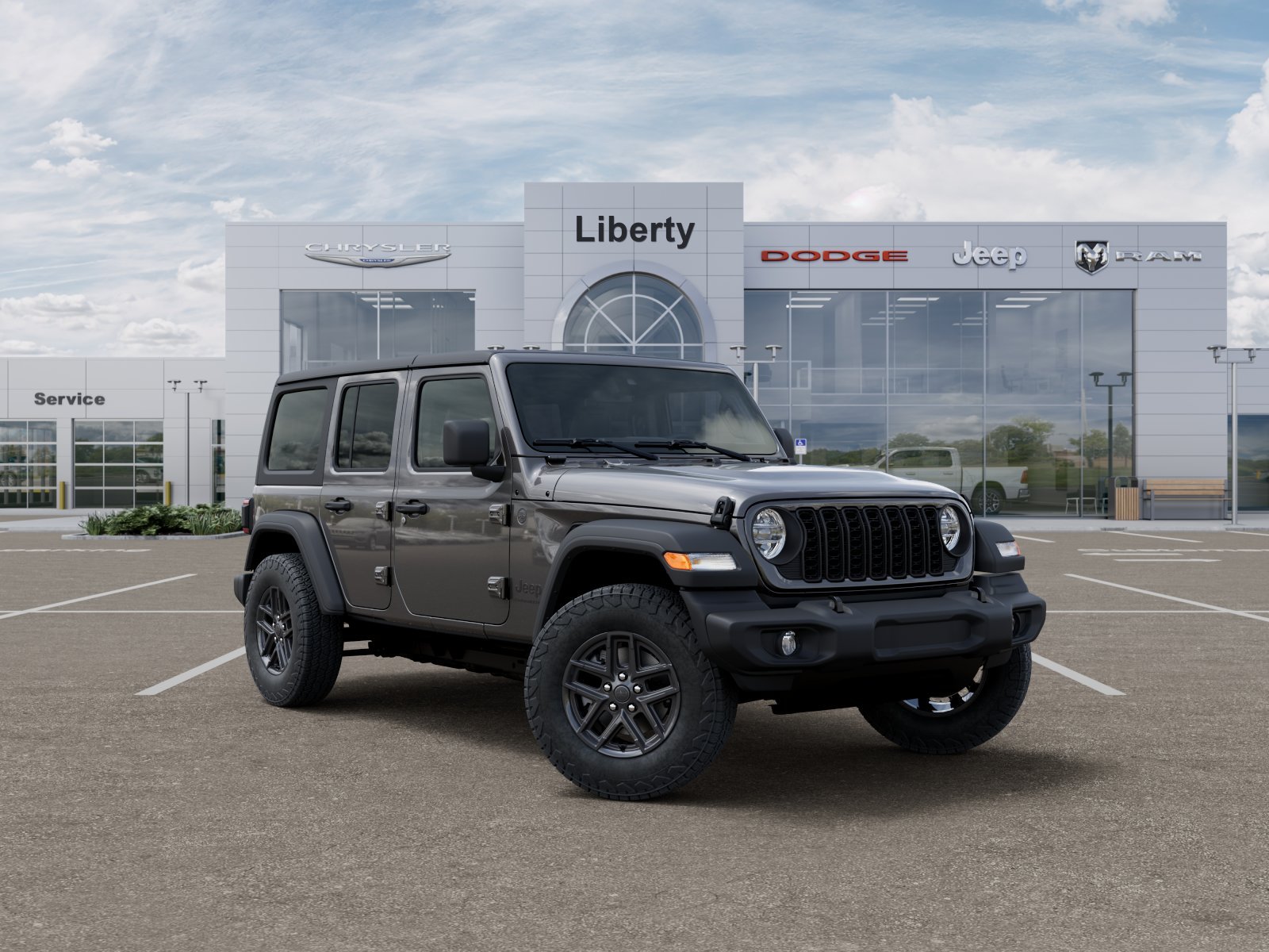 New 2026 Granite Crystal Metallic Clear-Coat Exterior Paint Jeep Sport S image 29