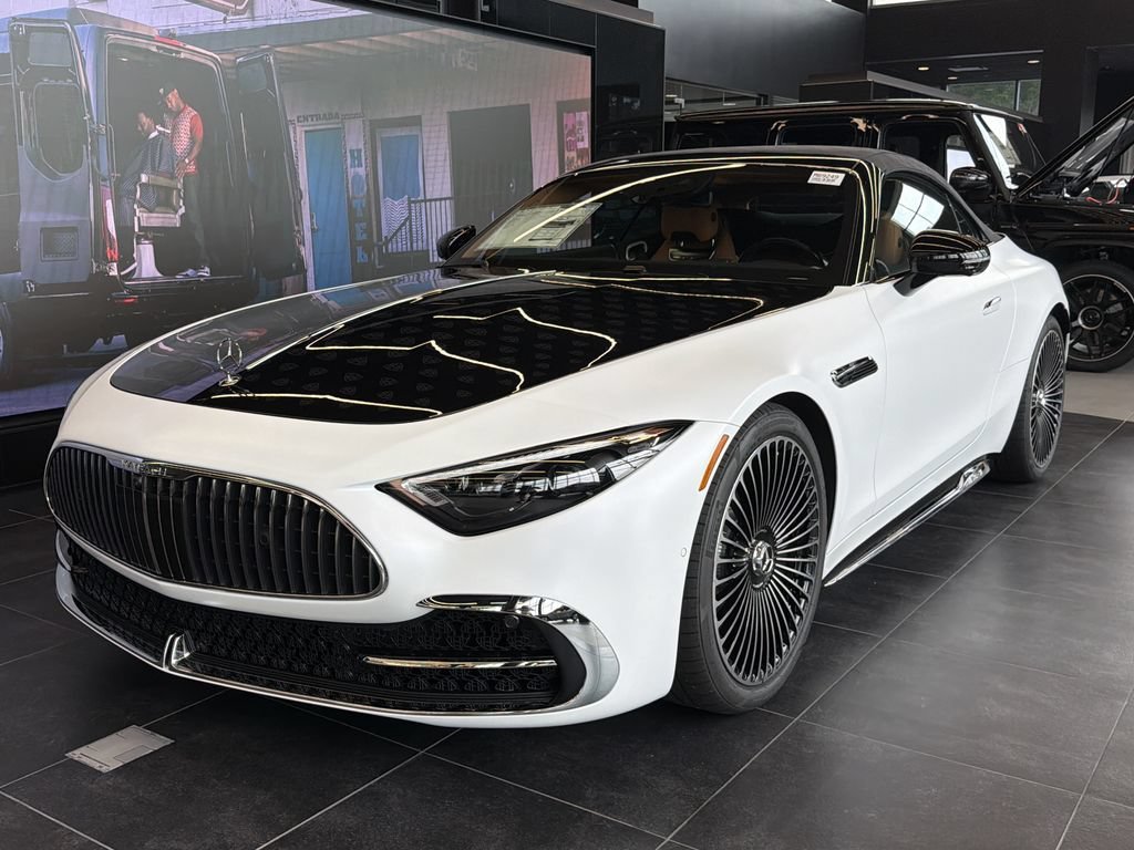 New 2027 MANUFAKTUR moonlight white magno (White Ambiance) Mercedes-Benz Maybach SL 680 Monogram Series image 45