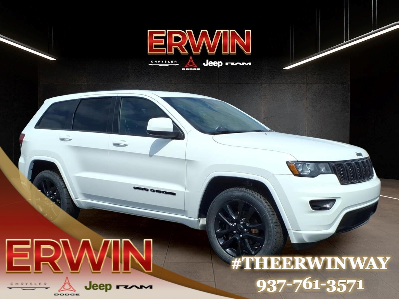Used 2020 Bright White Clear Coat Jeep Altitude image 1