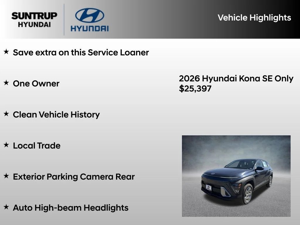 Certified Used 2026 Denim Blue Pearl Hyundai SE image 8